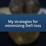 My strategies for minimizing DeFi loss