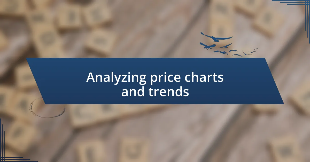 Analyzing price charts and trends