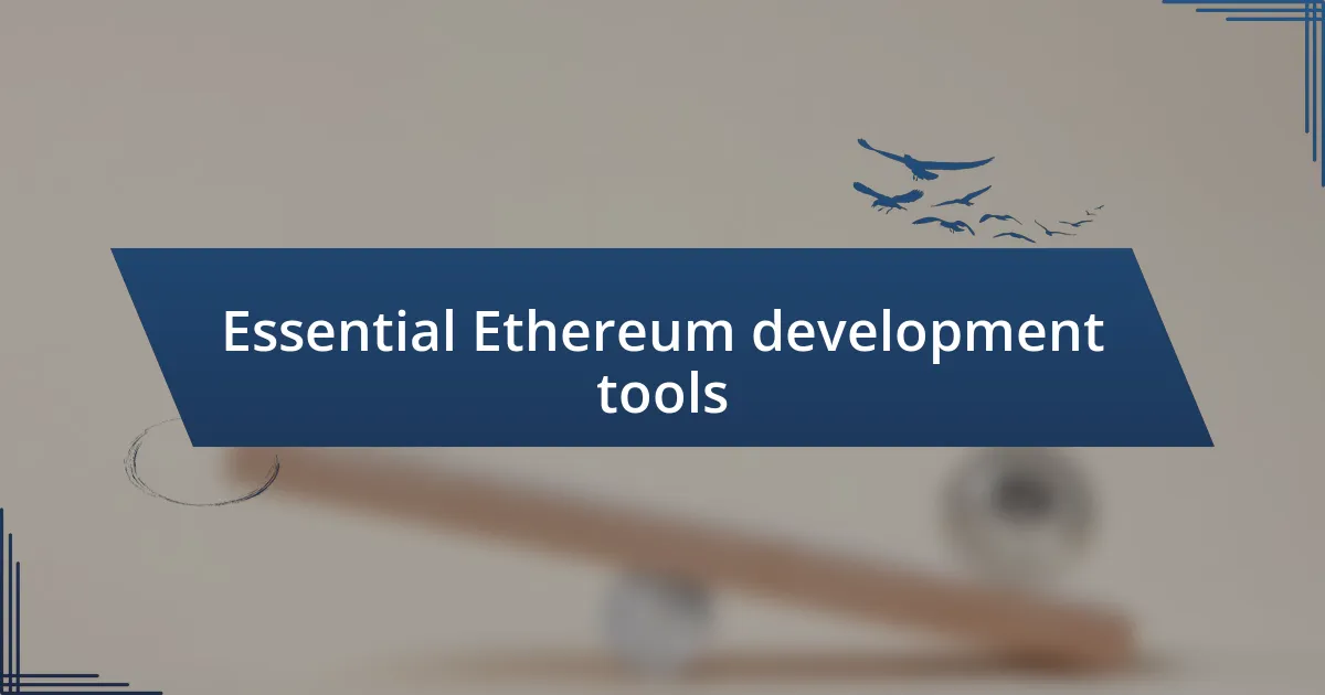 Effective Ethereum research methods